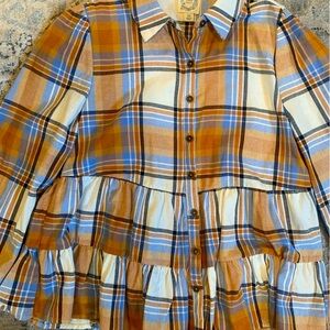 Blue Rain Plaid Shirt